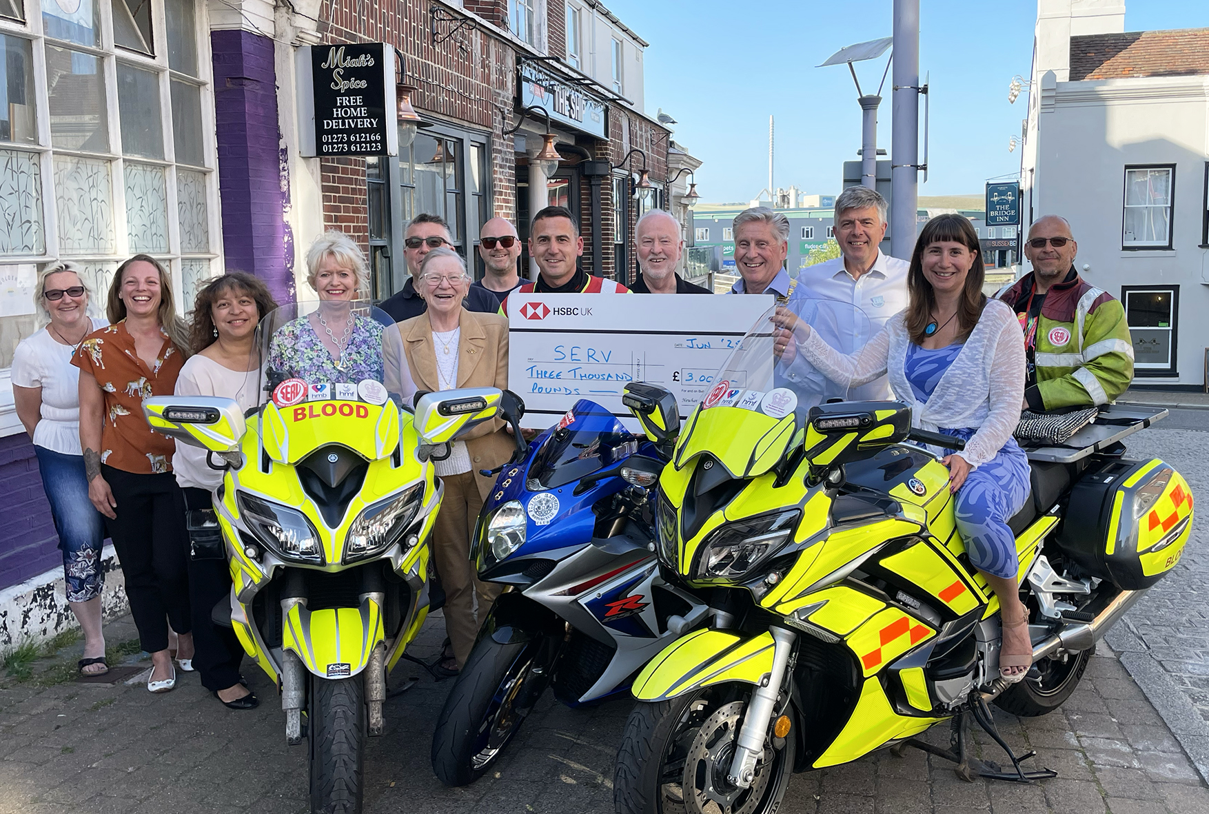 Newhaven Chamber of Commerce Cheque Donation